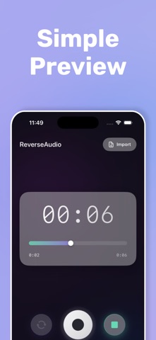 Reverse Audio Recorder - ReVox screenshot