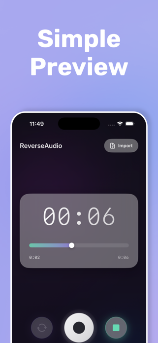 Reverse Audio Recorder - ReVox Screenshot 2 of 4
