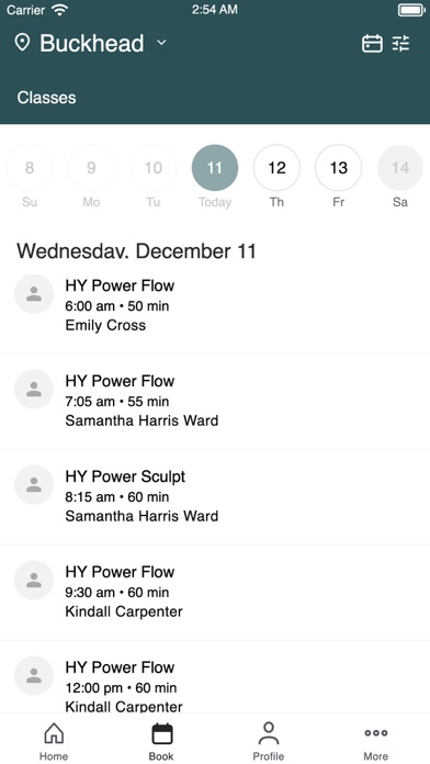 Highland Yoga iPhone screenshot 2 - Health & Fitness app