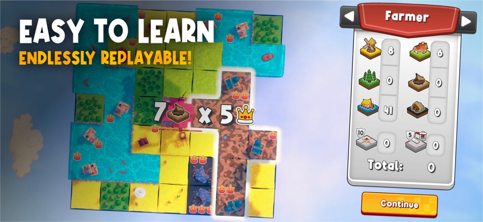 #3. Kingdomino Deluxe (iOS) By: Meeple Corp