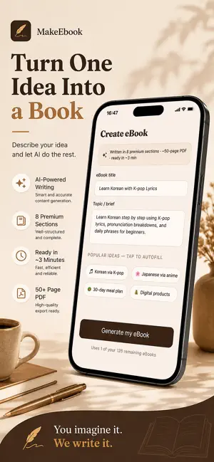 MakeEbook: AI Book Creator screenshot 1