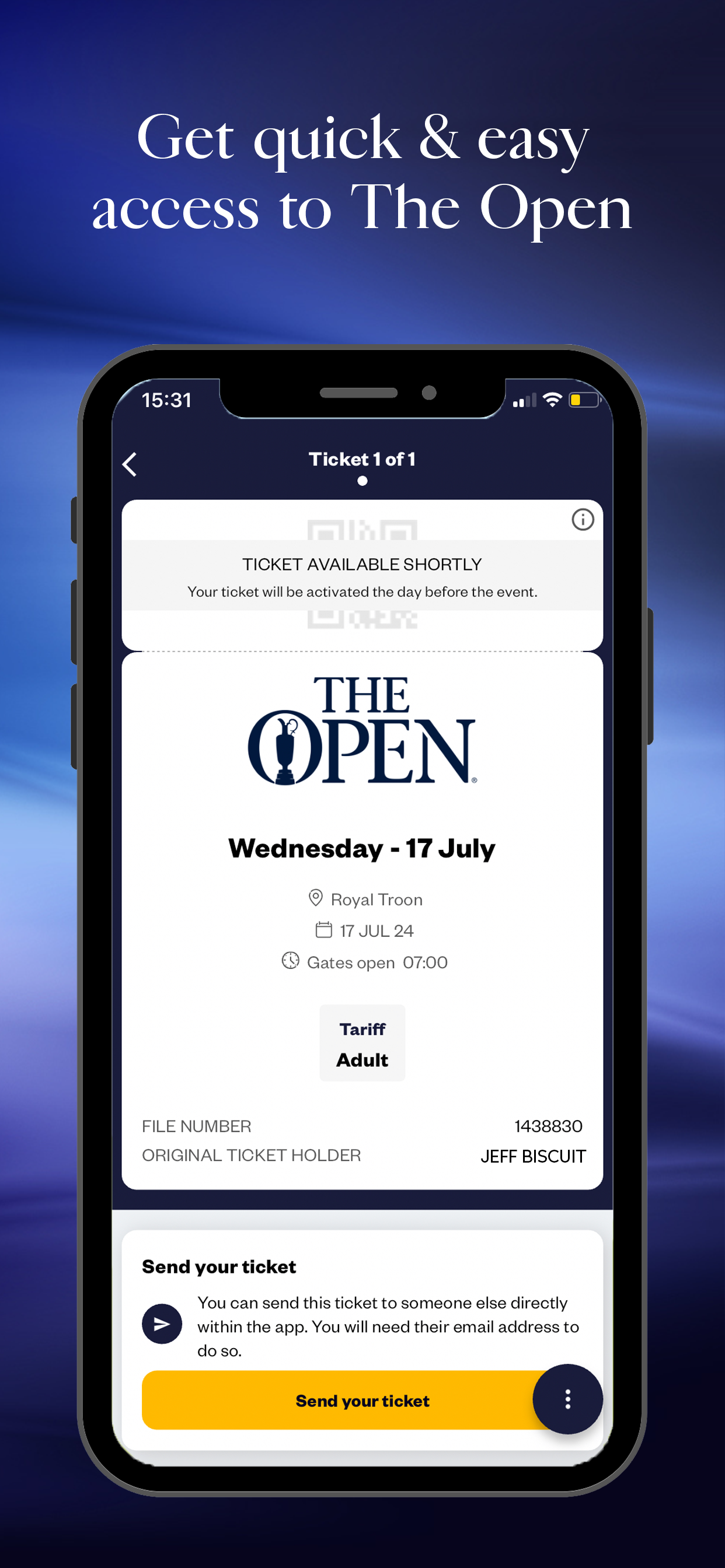 The Open Tickets