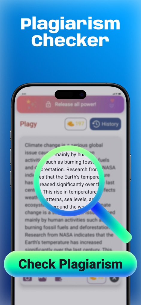 AI Plagiarism Checker - Plagy - Productivity App | MWM