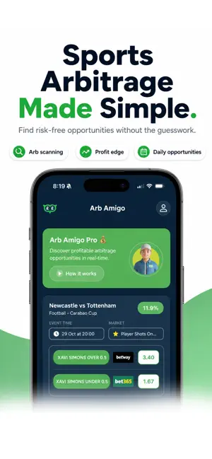 Arb Amigo: Arbitrage Betting screenshot 3