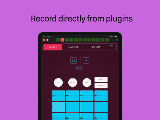 SAND: Sequencer for AUv3, MIDI iPad screenshot 4 - Music app