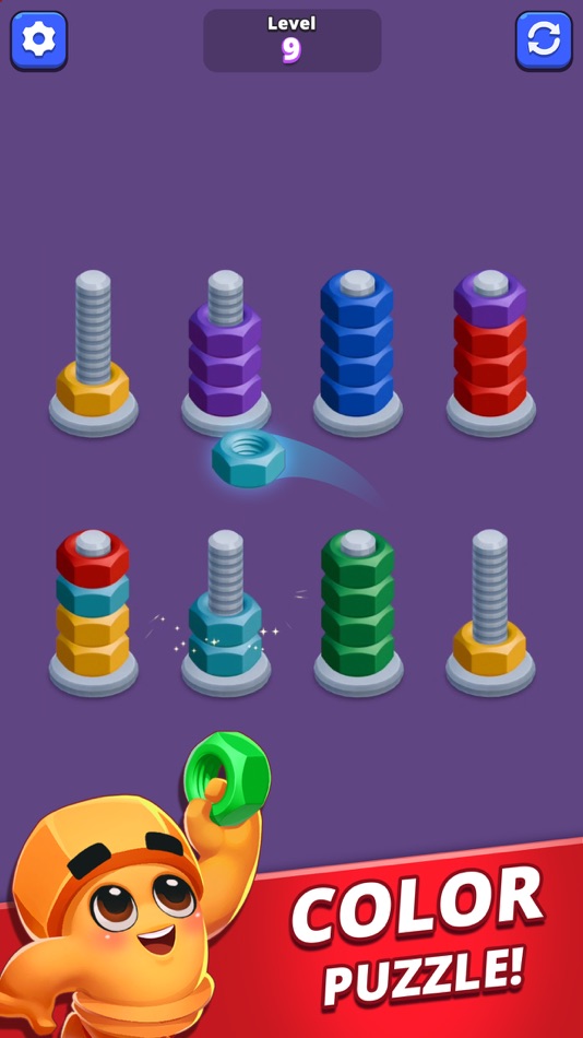 #4. Nuts Sort Master™ (iOS) 来自: Topsmart Mobile Ltd.