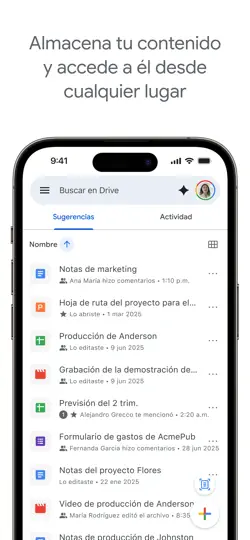 Captura de pantalla de Google Drive – Almacenamiento en iPhone 2