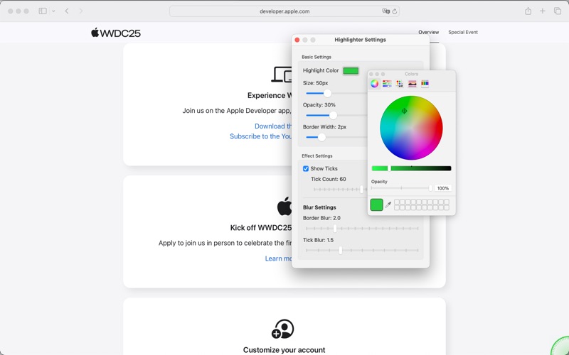 LumaCursor screenshot