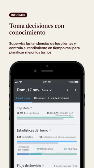 Captura de pantalla de OpenTable Para Restaurantes en iPhone 3