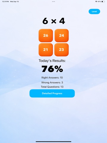 Multiplication Math Facts iPad screenshot