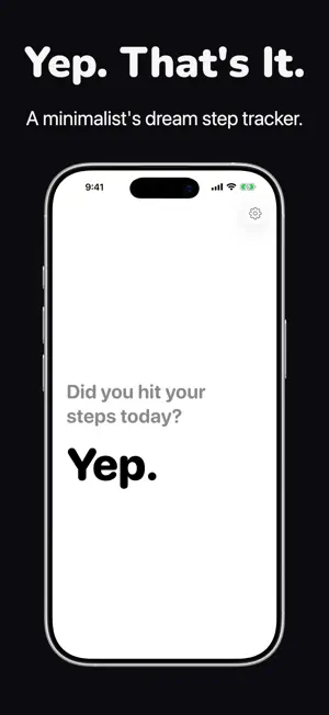 Yep - Minimalist Step Tracker screenshot 1