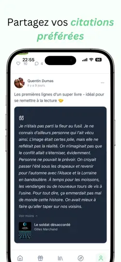 Capture d'écran de Chapitres sur iPhone 5