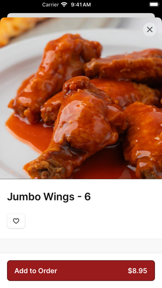 TJ's Pizza & Wings iPhone screenshot 3 - Food & Drink app