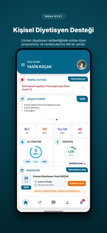 Yasin Koçak ile Online Diyet iPhone screenshot