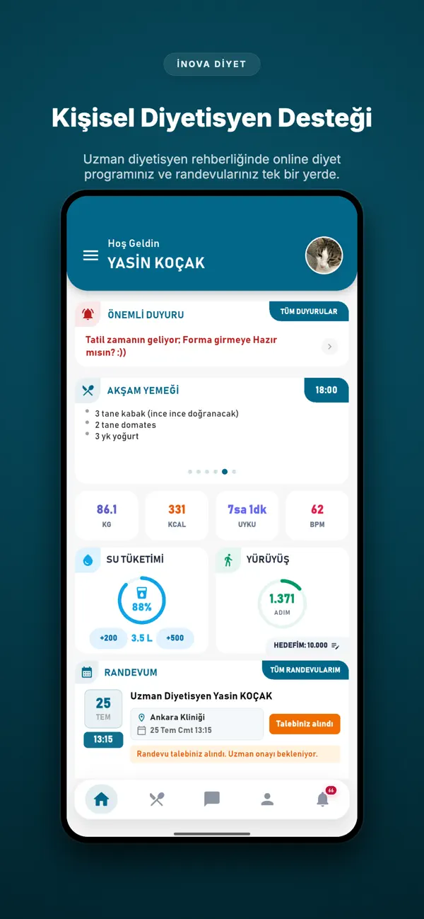Screenshot #1 pour Yasin Koçak ile Online Diyet