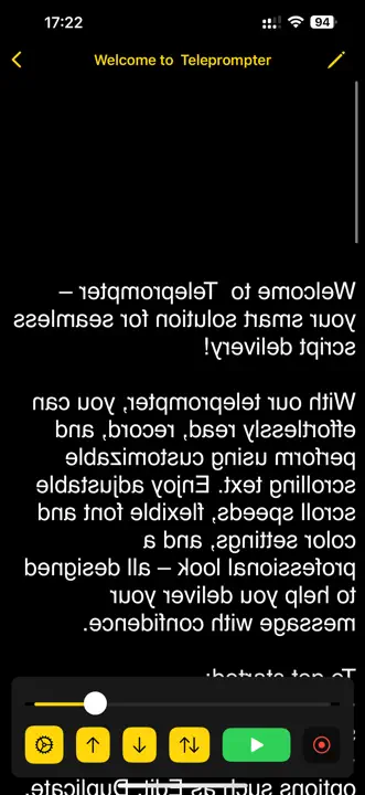 Teleprompter — Video & Mirror: Screenshot 8 von 10
