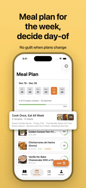 Peel: Recipe Saver & Meal Plan screenshot 2 of 9