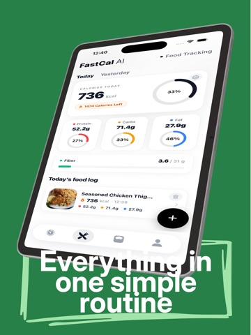 FastCal AI: Calories Tracker iPad screenshot