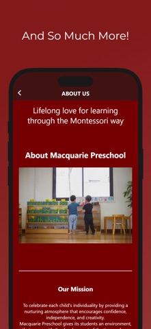Macquarie Montessori Preschool screenshot