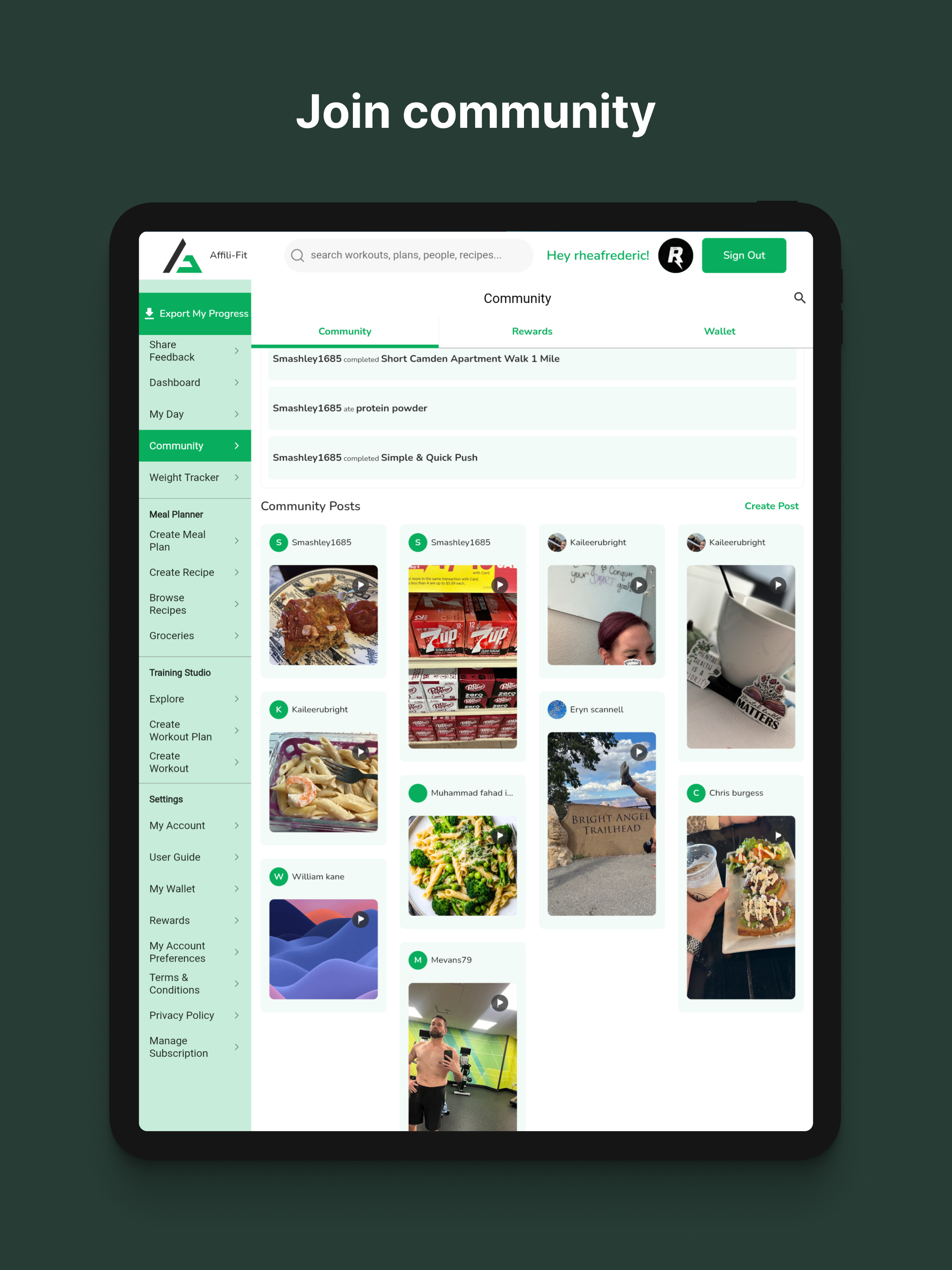 Fitness & Meals: Affili-Fit screenshot 11