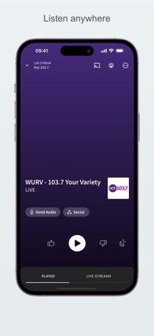 Hot 103.7 iPhone screenshot