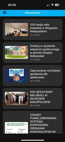 eGmina Głogów iPhone screenshot 2