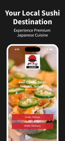 Mr. Fuji Sushi Albany iPhone screenshot