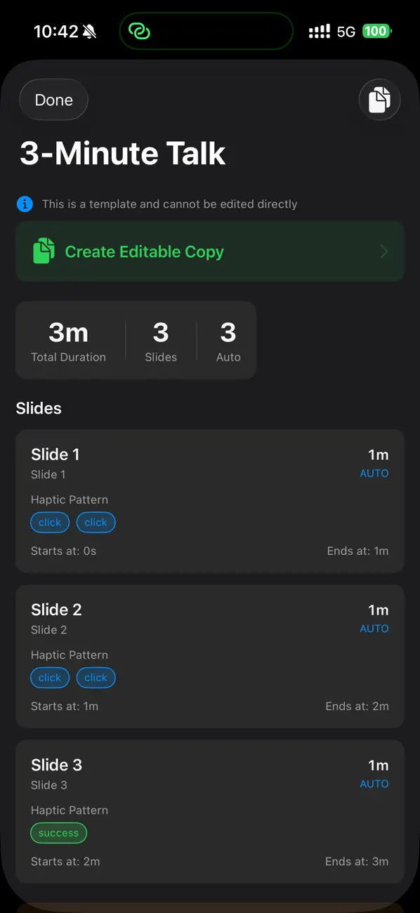 Screenshot #2 pour TalkPace: Speech & Pitch Timer