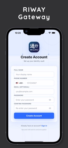 RIWAY Gateway iPhone screenshot