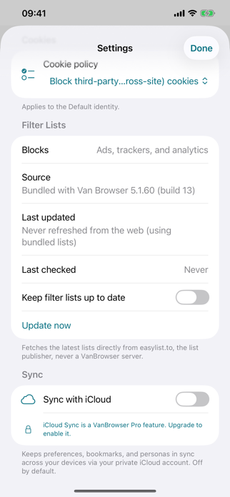 VanBrowser: Private Browser Screenshot 7 of 7