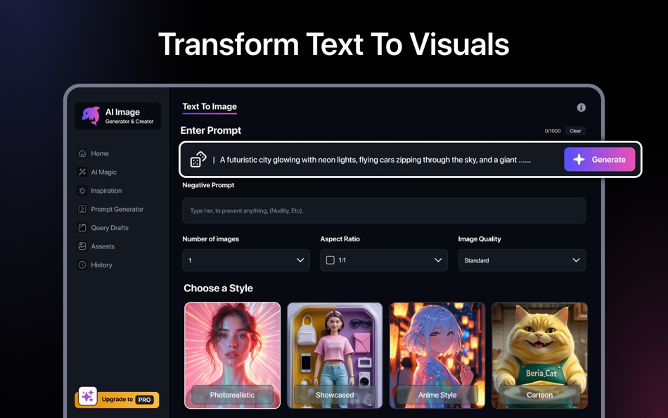 #2. AI Image Generator & Editor (macOS) Ved: Limits Pushers