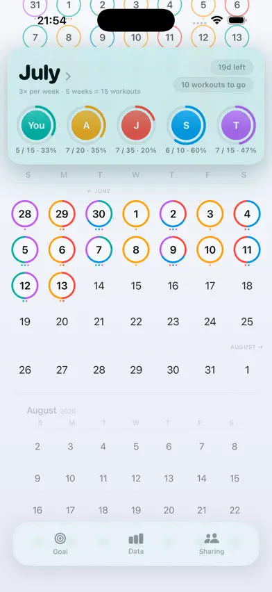 FitnUS Goals screenshot 1