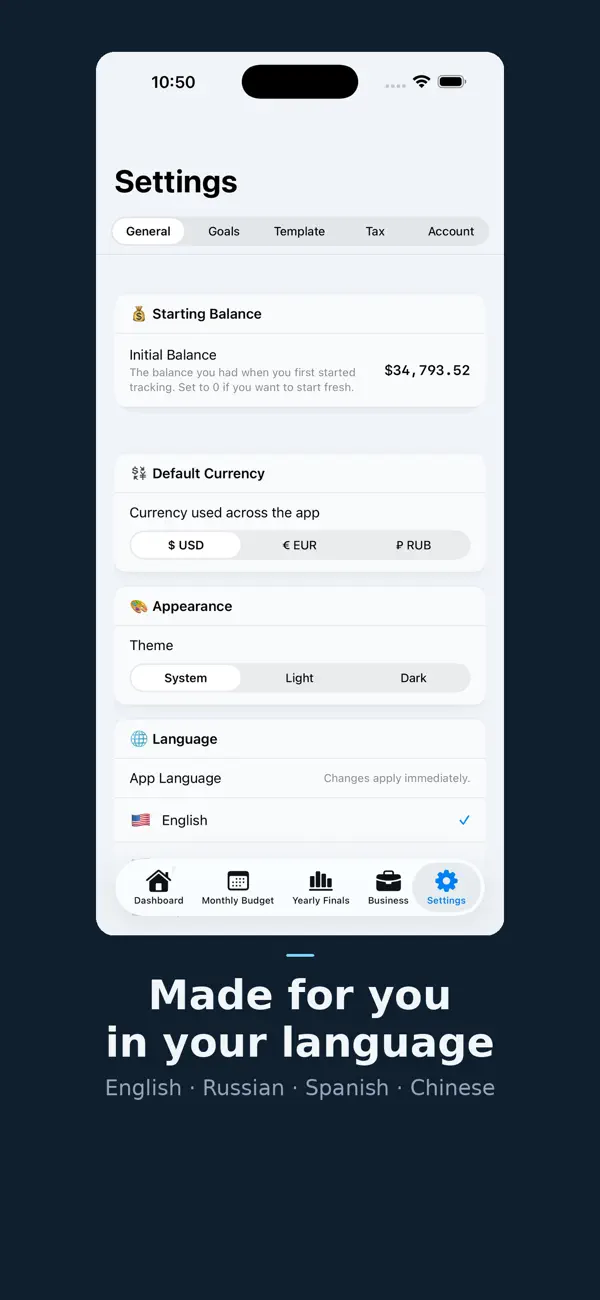 Screenshot #2 pour Worbe Budget