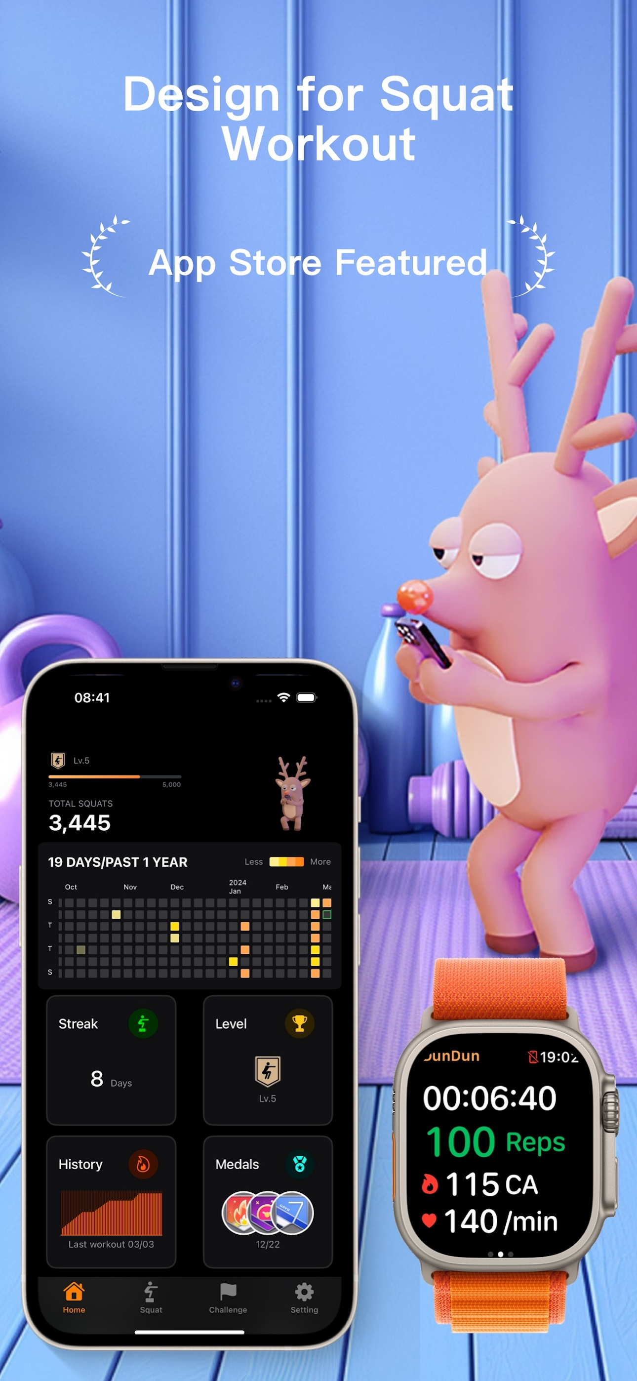 DunDun - Squat Counter