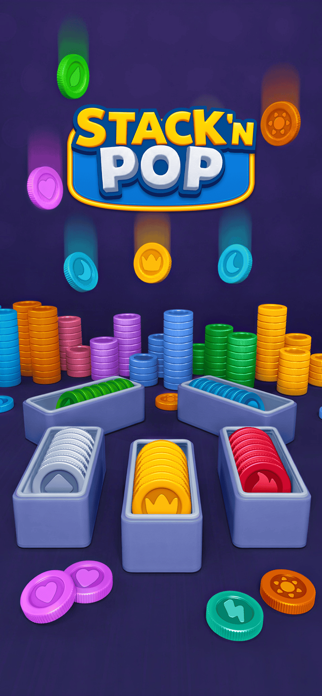 Stack N Pop: Coin Sort Puzzle Screenshot 1 of 7