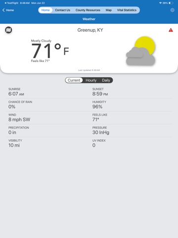 Greenup County Health Dept iPad screenshot