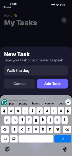 Voxly - Voice Task Manager screenshot 1