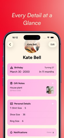 Presented - Birthday Reminders Screenshot 3 of 8