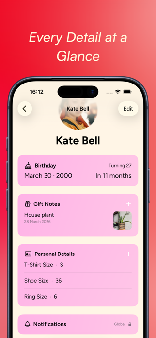 Presented - Birthday Reminders Screenshot 3 of 8