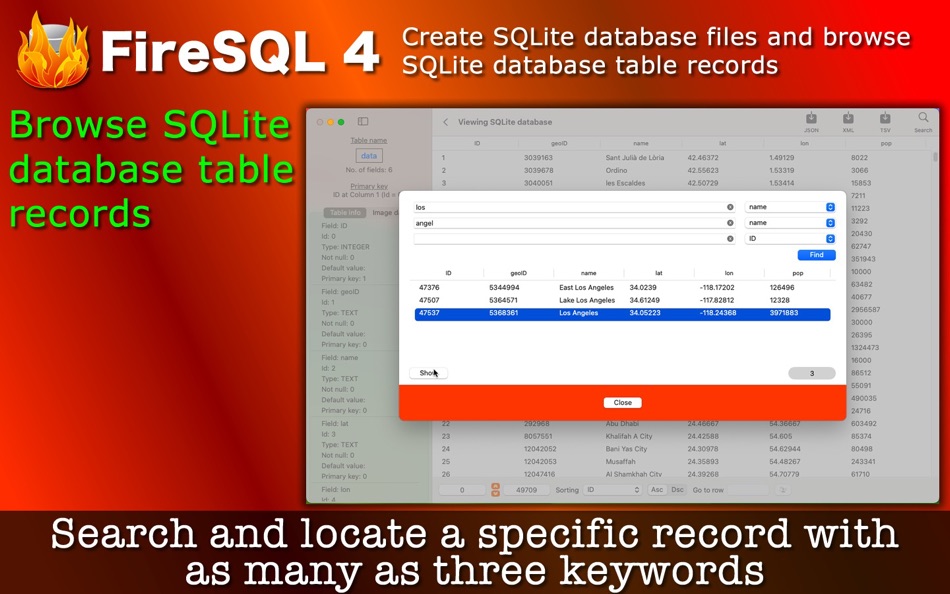 #5. FireSQL 4 (macOS) By: Tomoyuki Okawa
