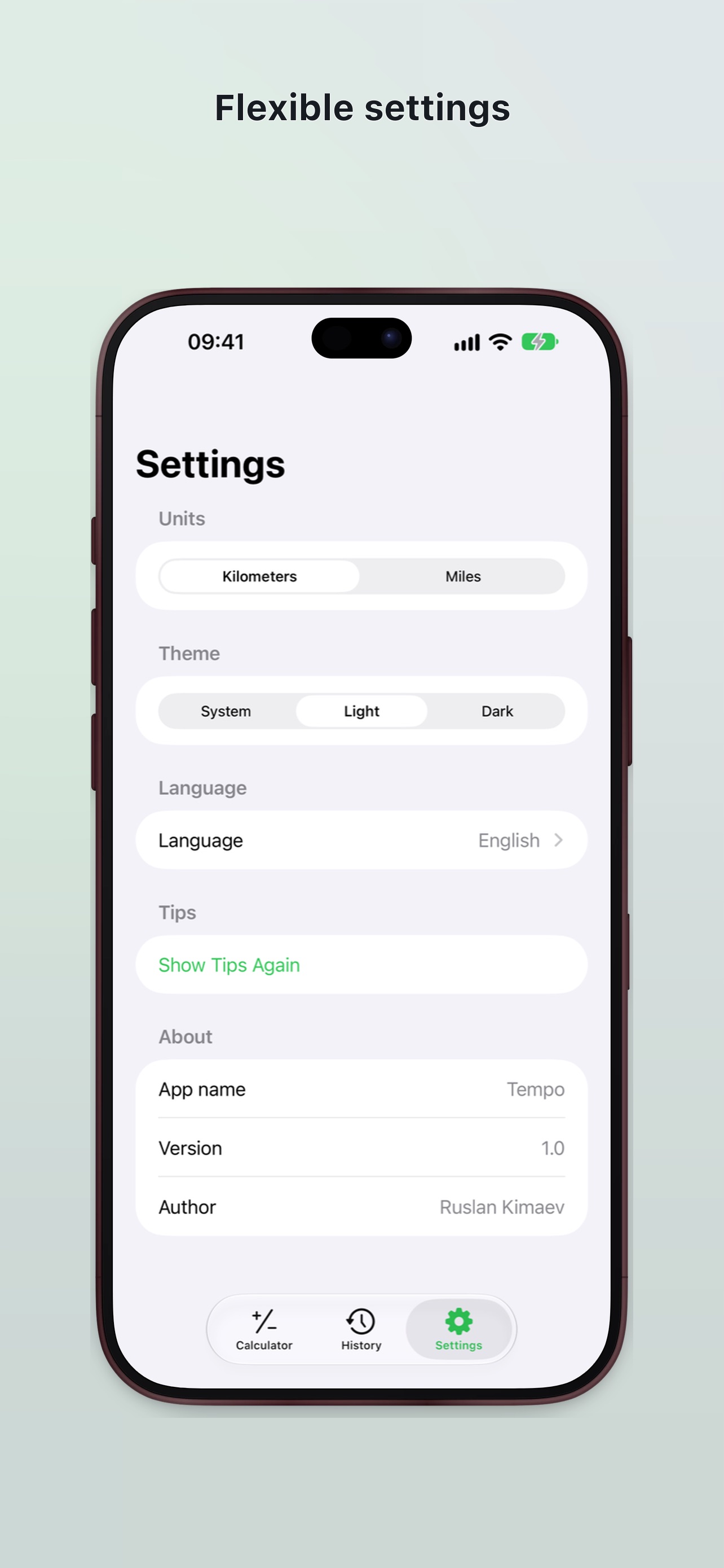 Screenshot 5 of Tempo: Running Calculator