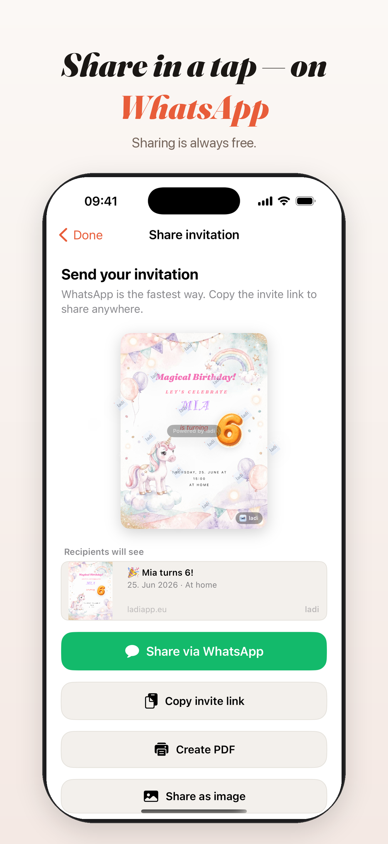ladi: AI Birthday Invitations