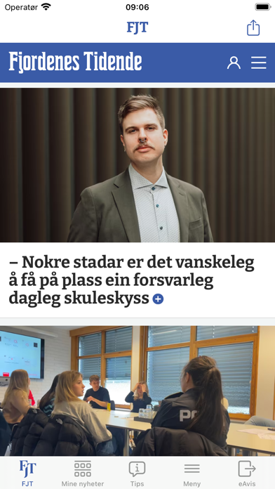 Fjordenes Tidende Nyheter Screenshot