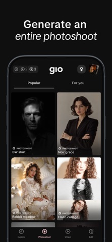 GIO: AI Headshot Generator Pro App Store preview screenshot 2