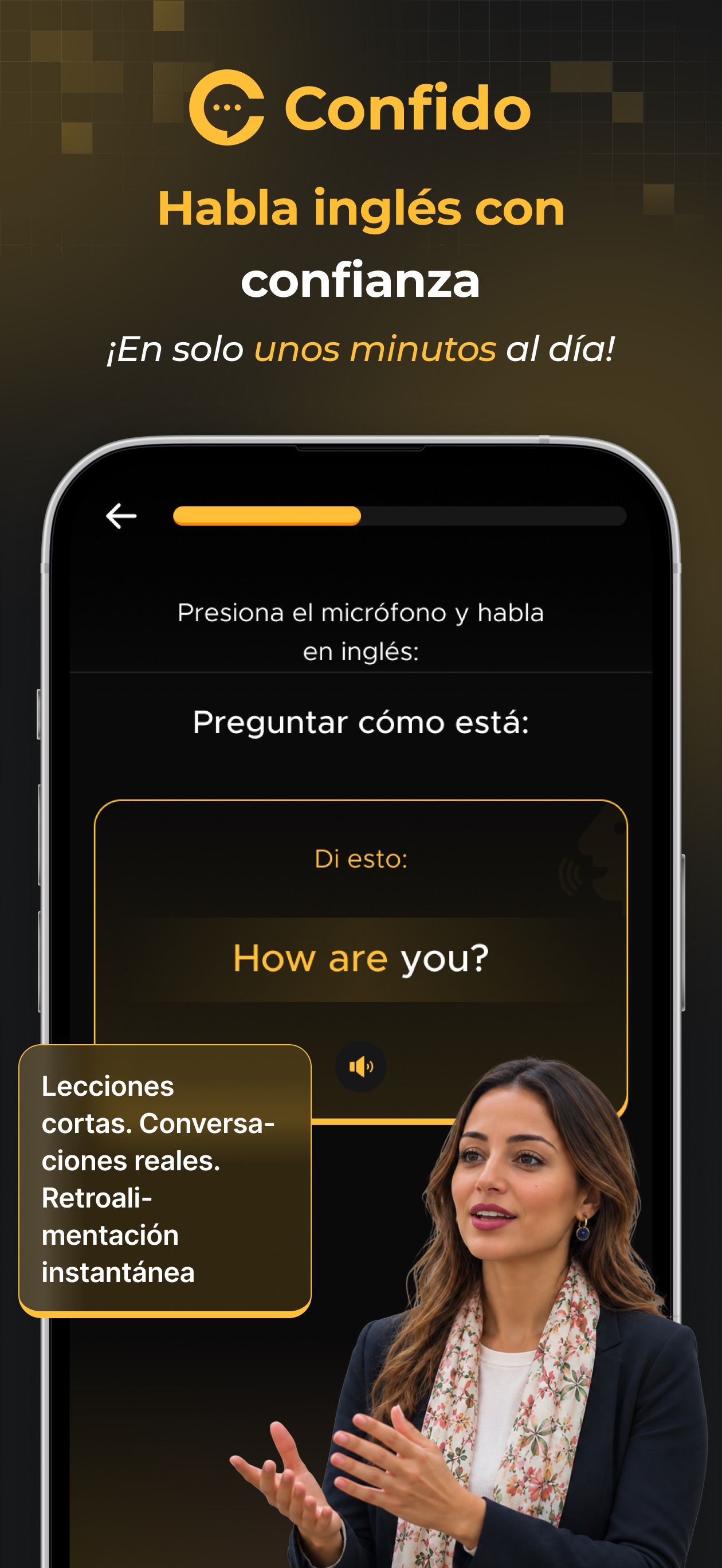 Screenshot 1 of Confido: AI English Speaking