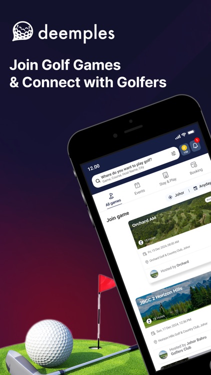 Deemples - Find Golf Buddies