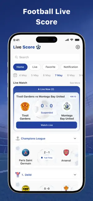 Live Scores: Football Match screenshot 2