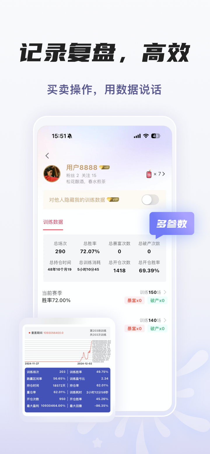 爆竹K线训练助手-股票、期货走势复盘 screenshot 4