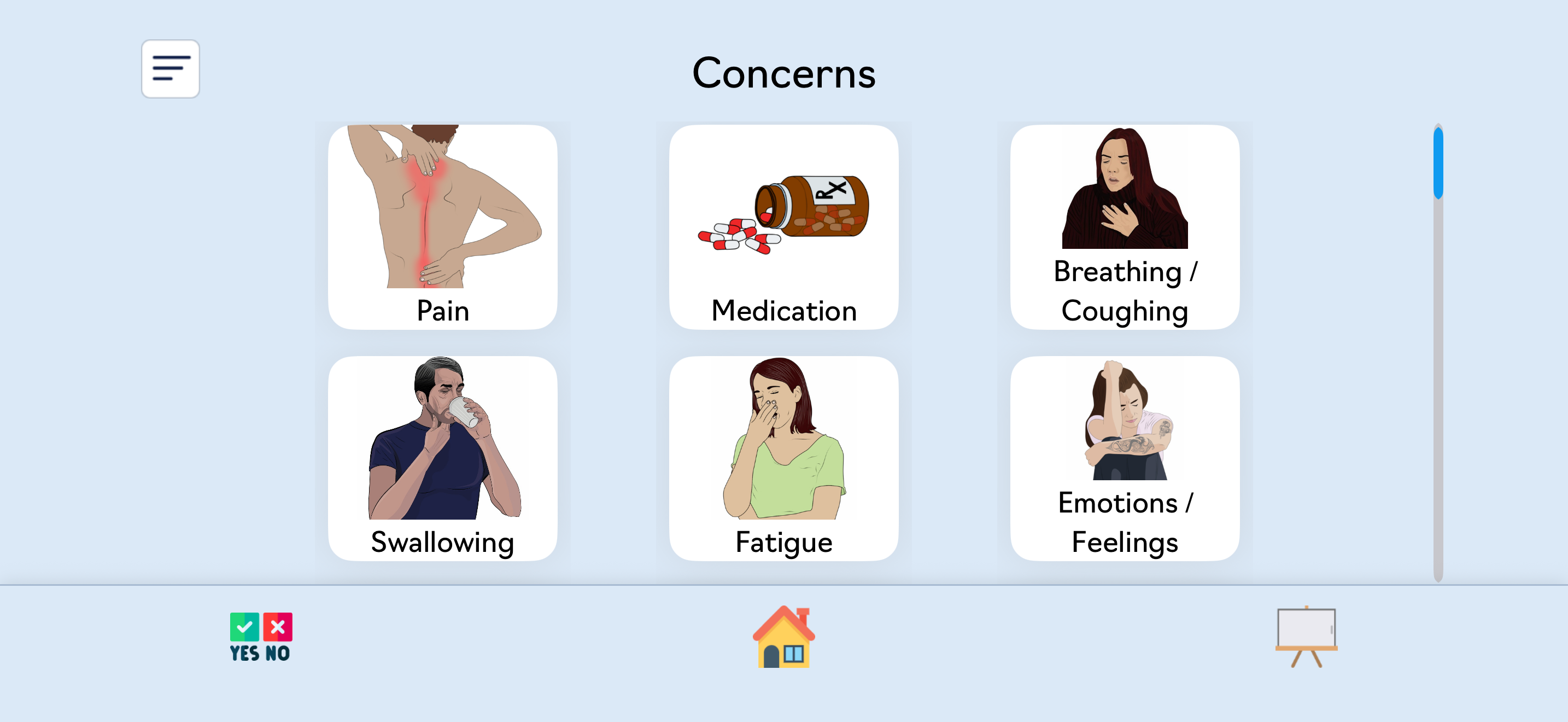 MedConcerns – Symptom AAC