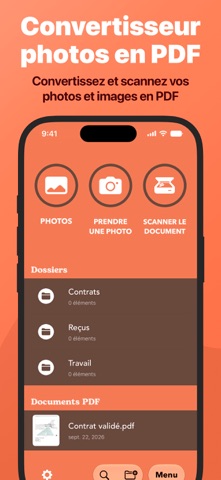 Photos PDF: Scanner Convertir iPhone screenshot 1